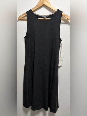 NWT Free Fly Women’s Bamboo Flex Dress in Heather Black Size Small